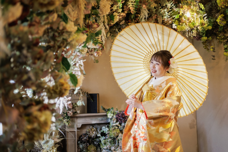 番傘にふんわり包まれて