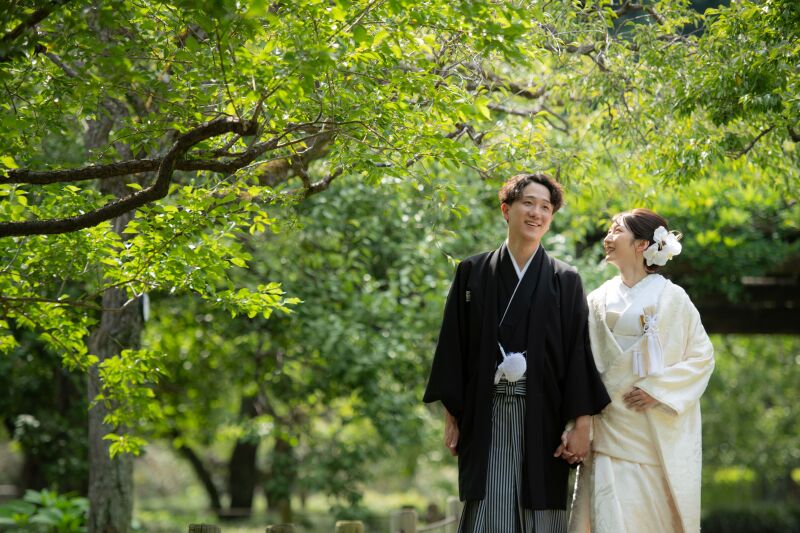 夏の緑に包まれて