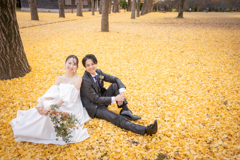 寄り添う、秋の午後