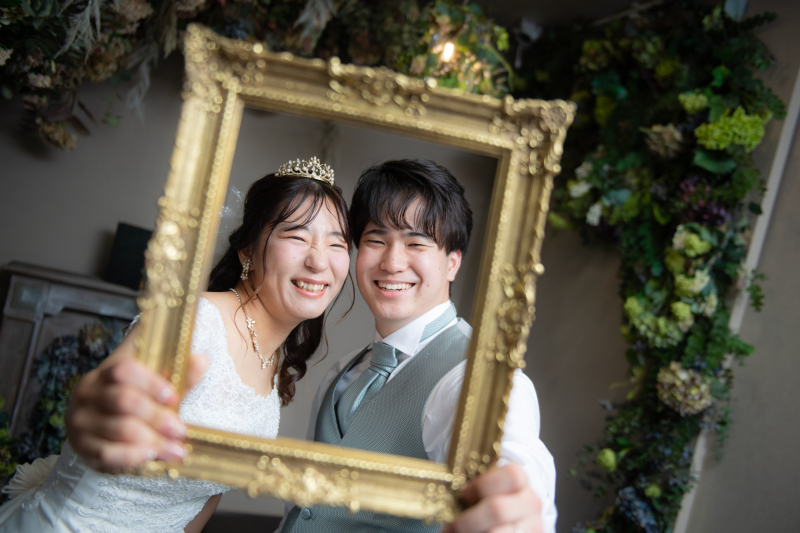 額の中でふたりだけの世界