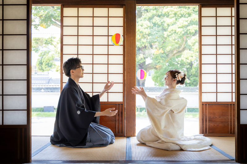 紙風船で楽しむ情緒あふれる和のひととき
