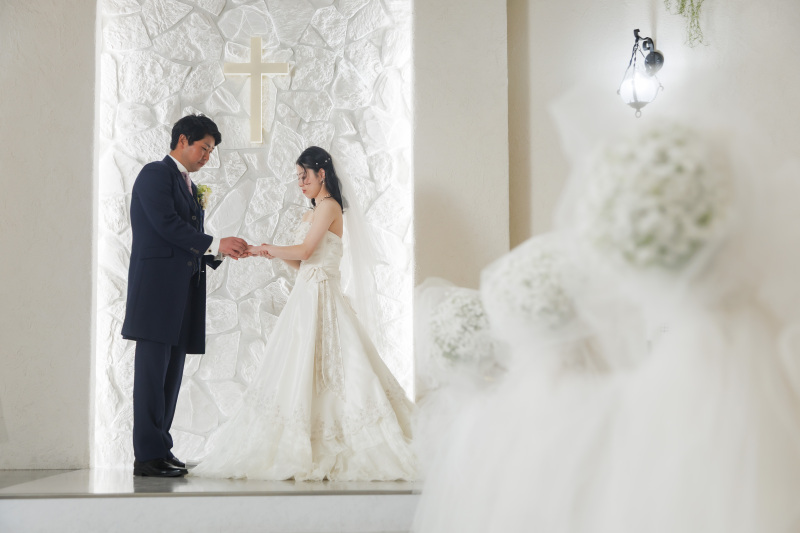 純白の空間で誓う瞬間