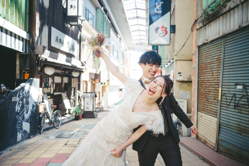 街中フォトウェディング