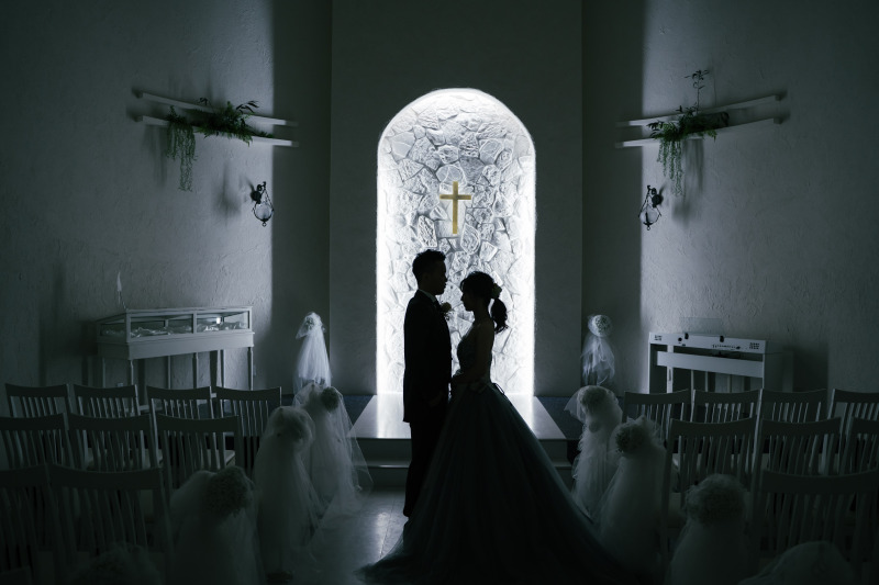 ☆チャペル撮影☆【フォトレイト限定】真っ白な洞窟をイメージしたチャペルで夢の時間を♡特急データ仕上げ☆7日内納品!