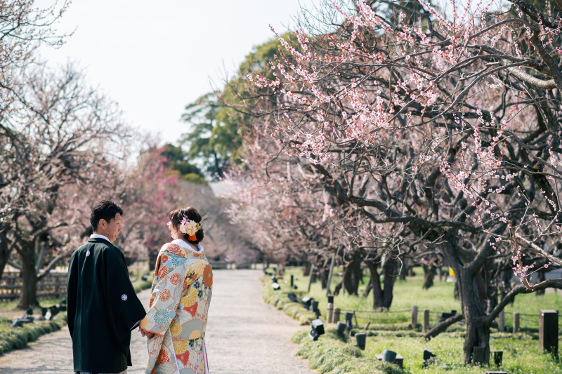 【2月限定の特別先行優待プラン】挙式に間に合う！梅香る春の訪れ、偕楽園ロケーション前撮り☆