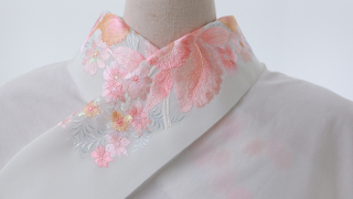 【半襟】撫子桜