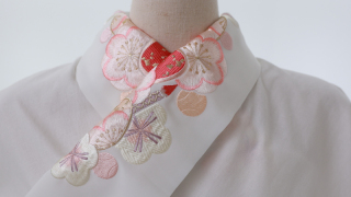 【半襟】梅乙女色