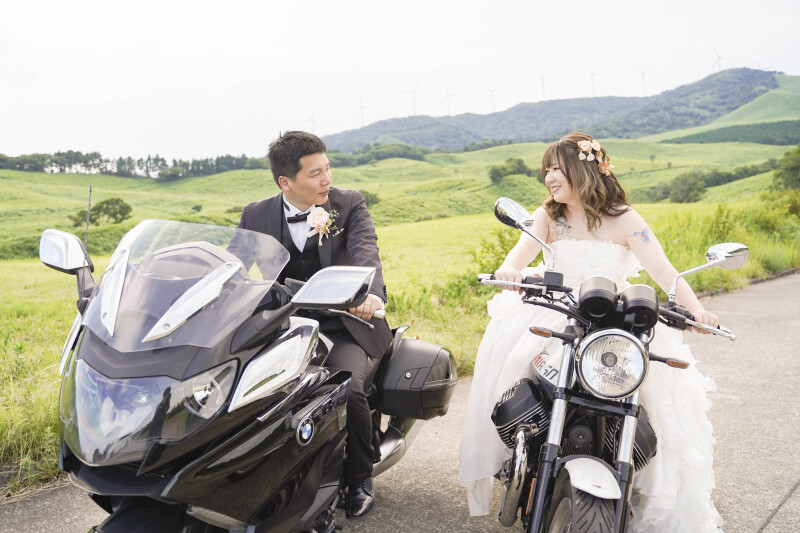 バイクに乗っている姿◎