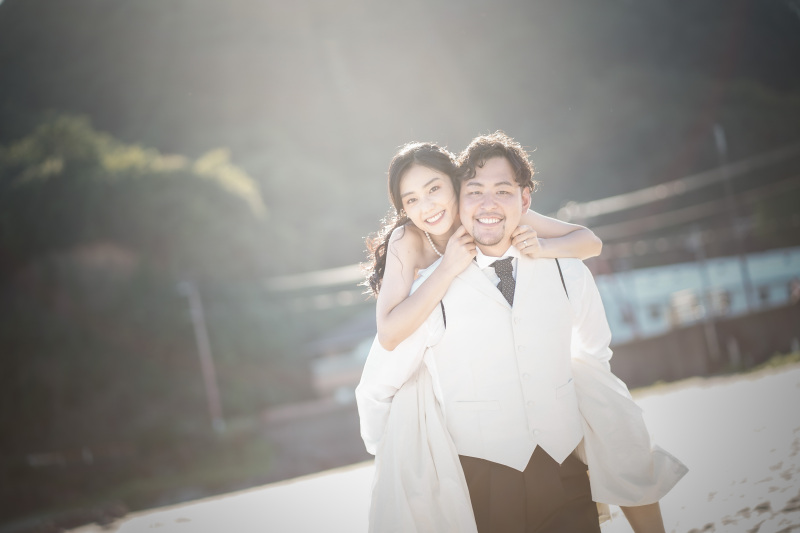 笑顔が素敵な美男美女カップルでした♡