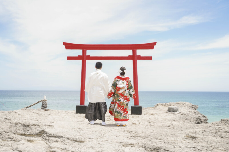 白濱神社といえば海岸鳥居