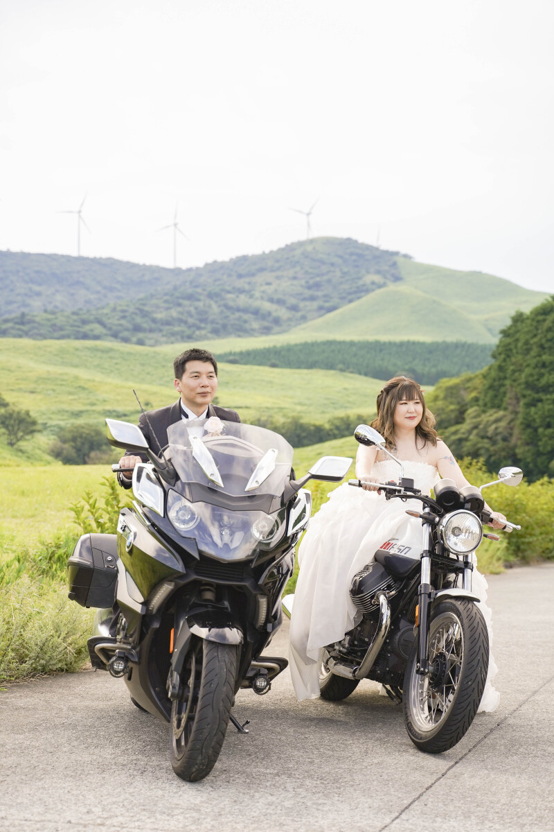 愛車のバイクと