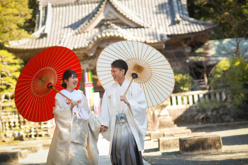 番傘に包まれて