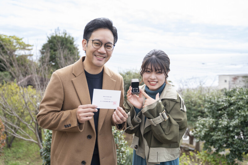 プロポーズ成功の翌日は、記念フォトで思い出を♡