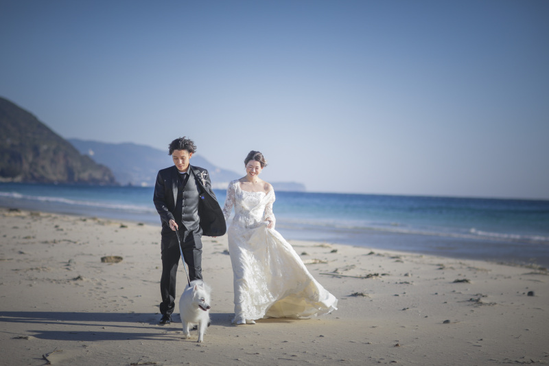 アンシャンテ伊豆_ペットと一緒に撮影できる