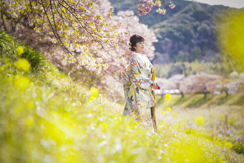 期間限定｜河津桜ロケーションフォトウェディング《4つ星旅館に泊まれる豪華オプションも！》