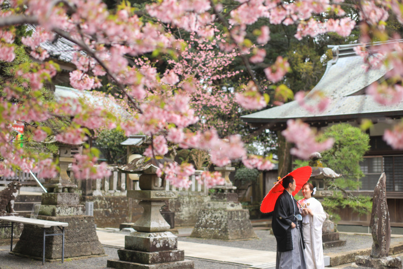 【白濱神社】鳥居と海のコントラストが美しい!和装ロケーションフォトプラン