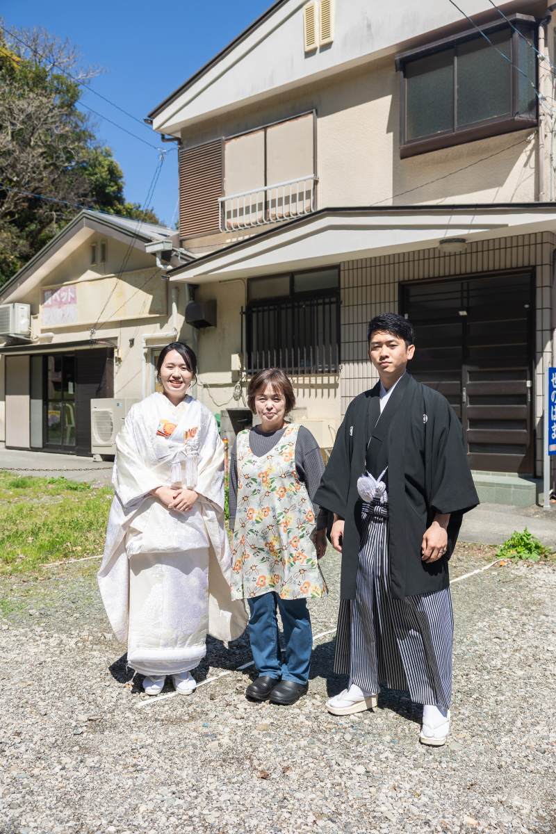 【伊豆にお住まいの方限定】自宅でお支度〜お好みのロケ地でロケーションフォトプラン