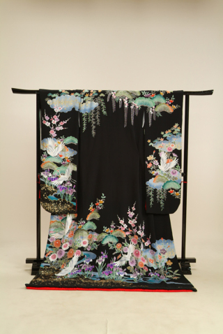 F-２ 引振・黒/鶴・松