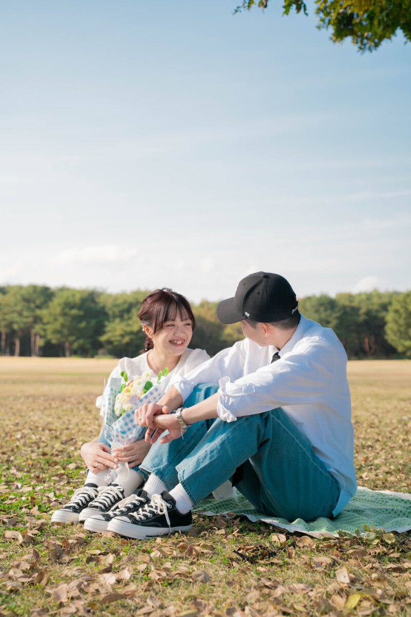青空と笑顔に包まれてーひたち海浜公園フォト