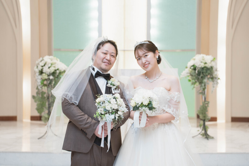 ベールでおそろいコーデ