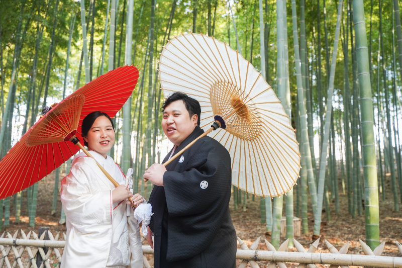 偕楽園での和装ロケーションフォトウエディング！