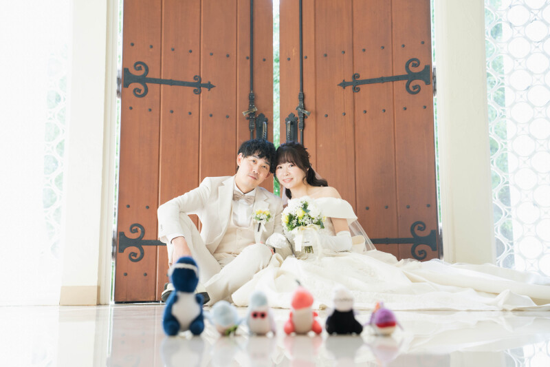 ぬいぐるみたちも祝福♡笑顔あふれる和装&洋装フォト