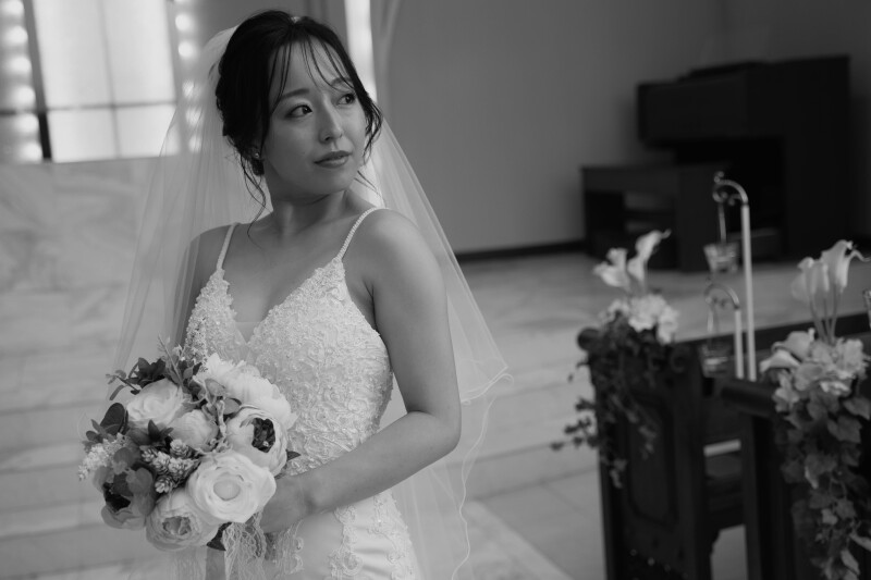 ご新婦様もクールな一枚