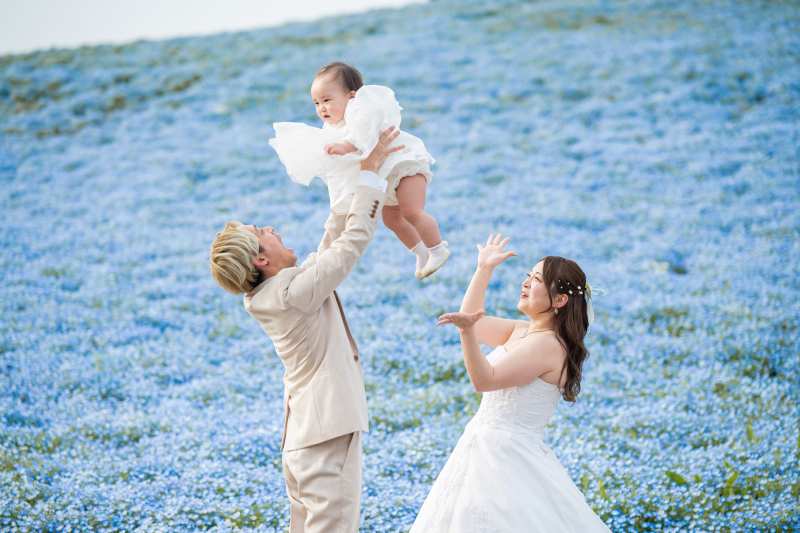 笑顔の真ん中に小さな天使
