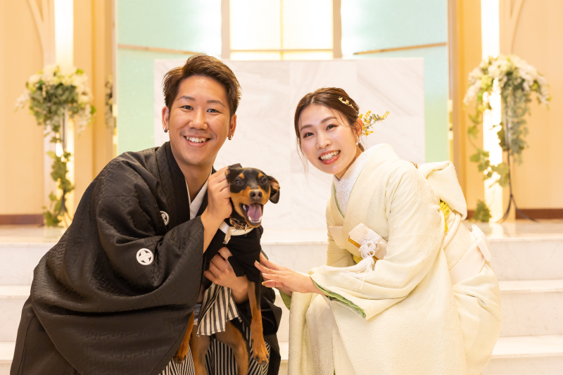 大好きなワンちゃんとの撮影も大歓迎!
