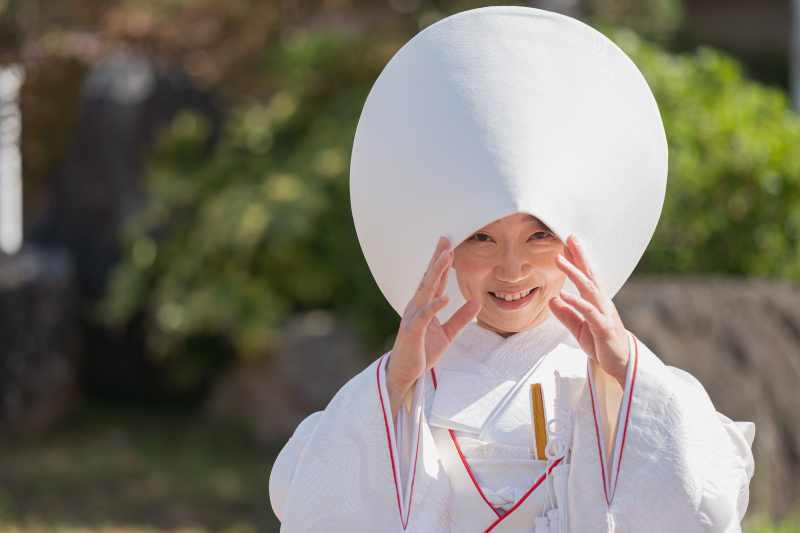 白無垢×綿帽子