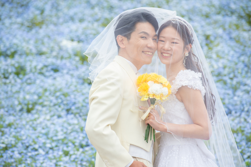 青と黄色に包まれて ― 春のひたち海浜公園撮影