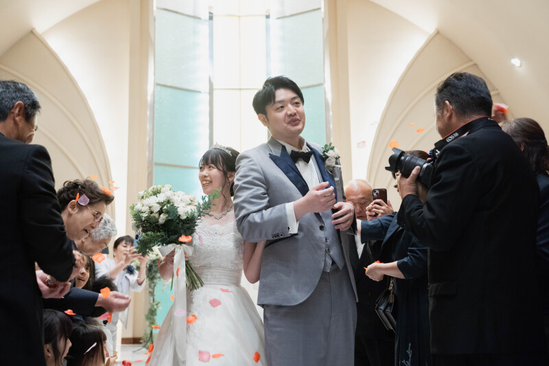 光と笑顔に包まれたアルシェチャペル挙式