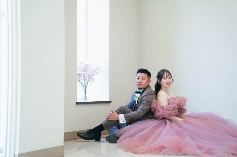 花びらのようなチュールドレス