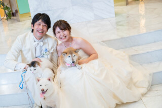 ペットと一緒のウエディング