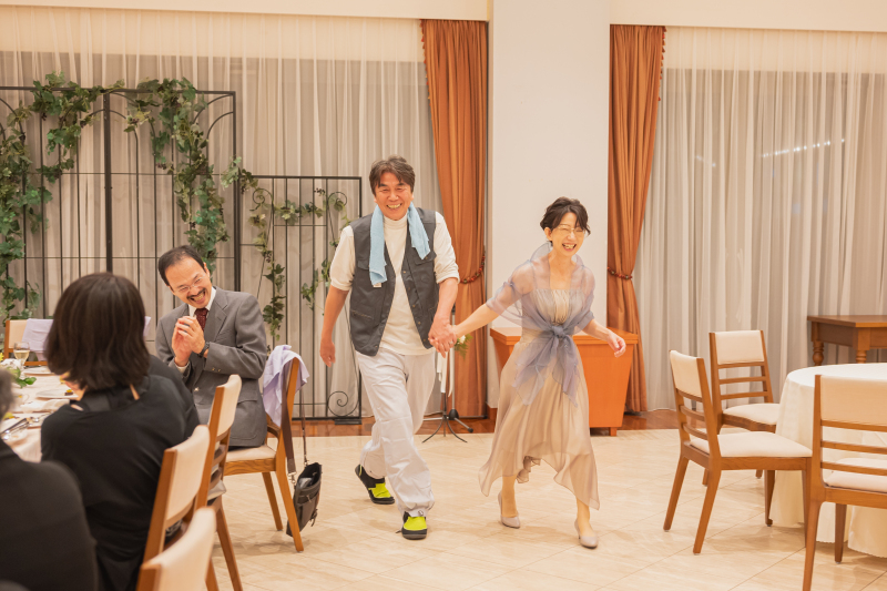 スキップでのご退場♪