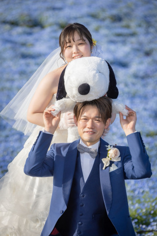 青の世界で叶える春のロケーションフォト