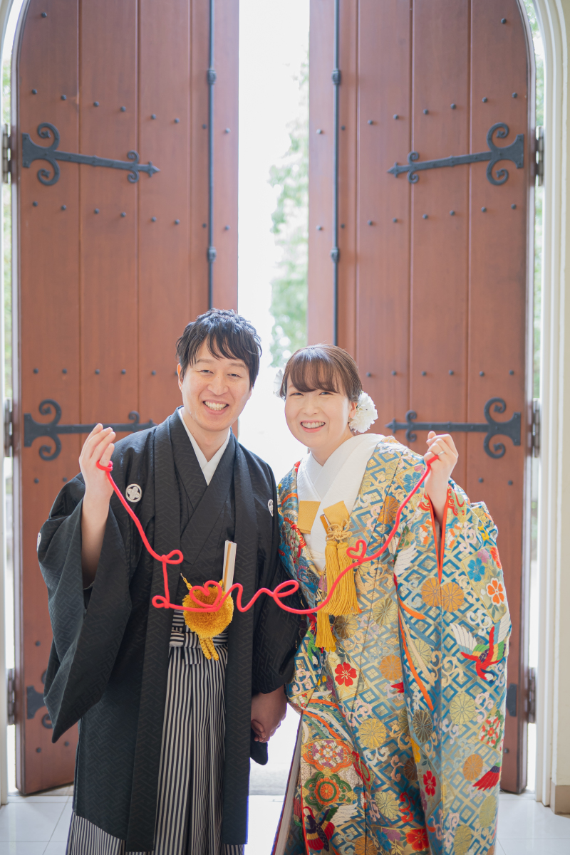 赤い糸で結ばれた幸せの瞬間