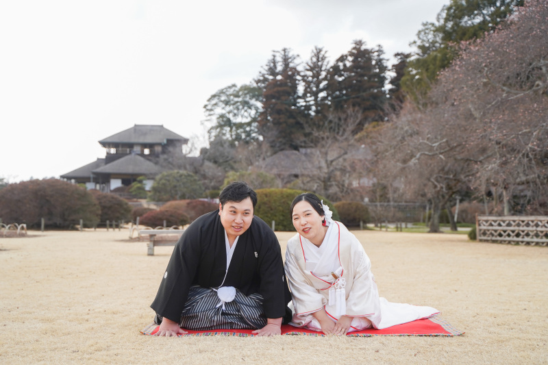 和装と言ったらやっぱり正座スタイル!