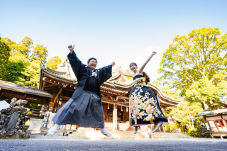 笑顔と伝統が輝く！筑波山神社での和装ロケーション