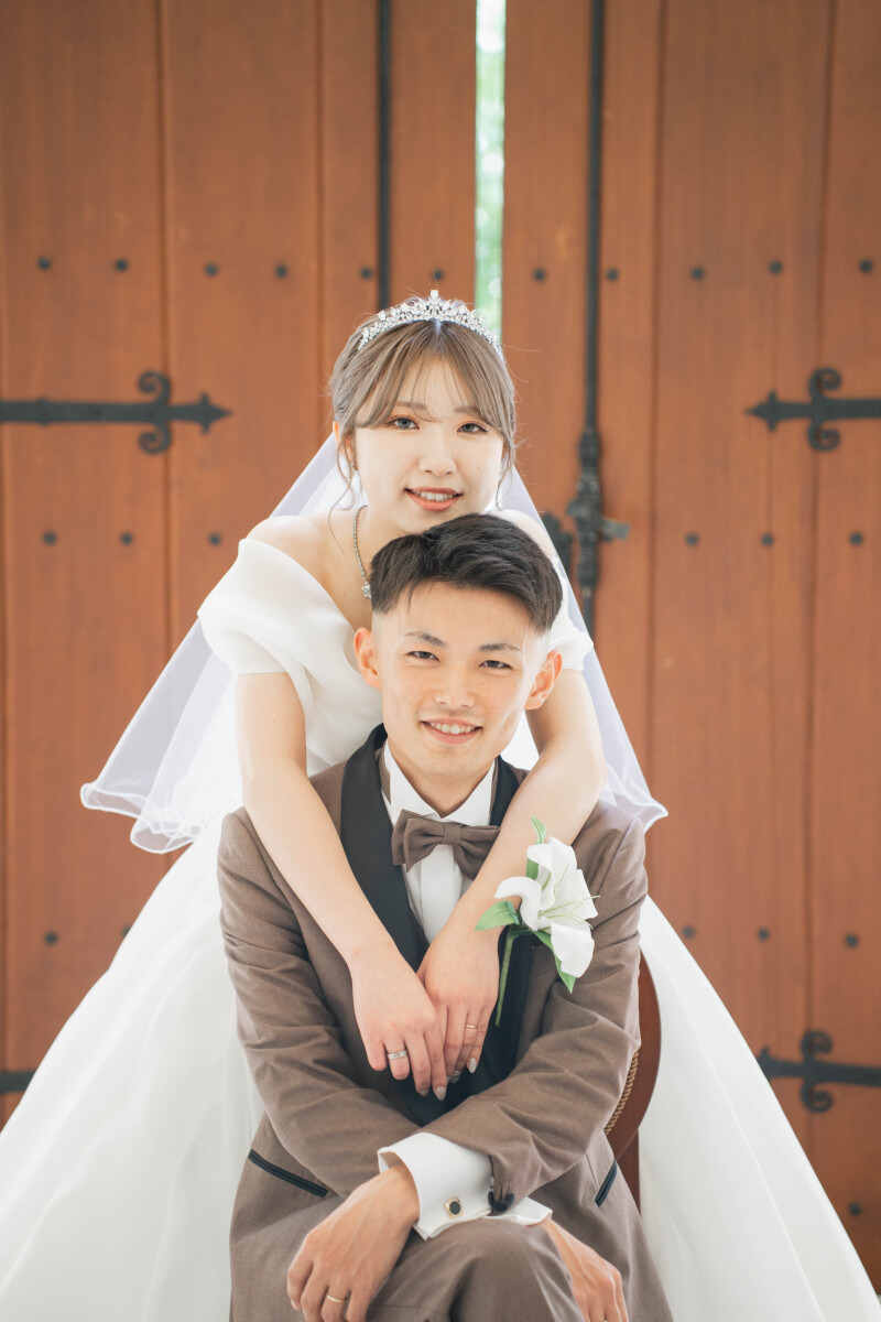 幸せあふれるハグショット