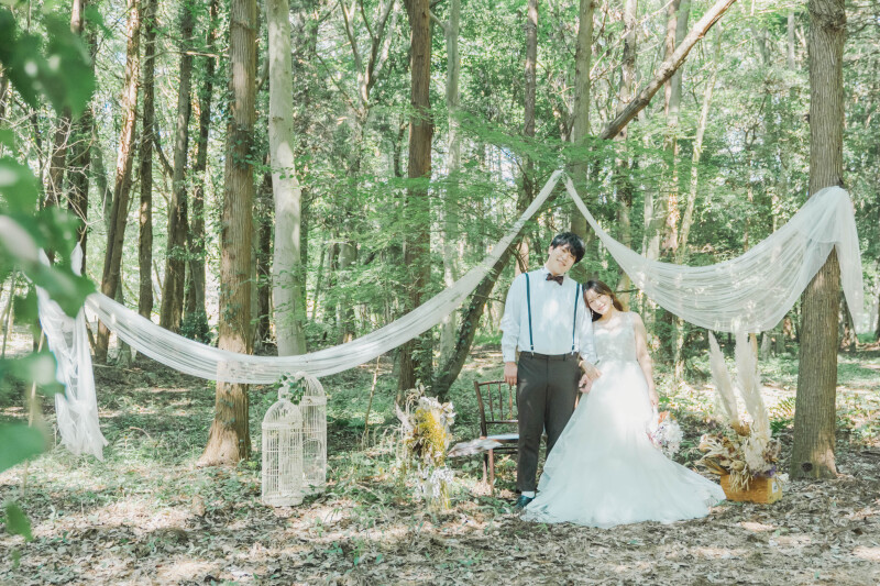 森のロケーションで残す特別な瞬間