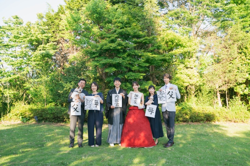 家族や友人と一緒に撮影ができる!