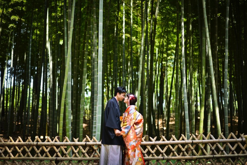 竹林との撮影もできる!