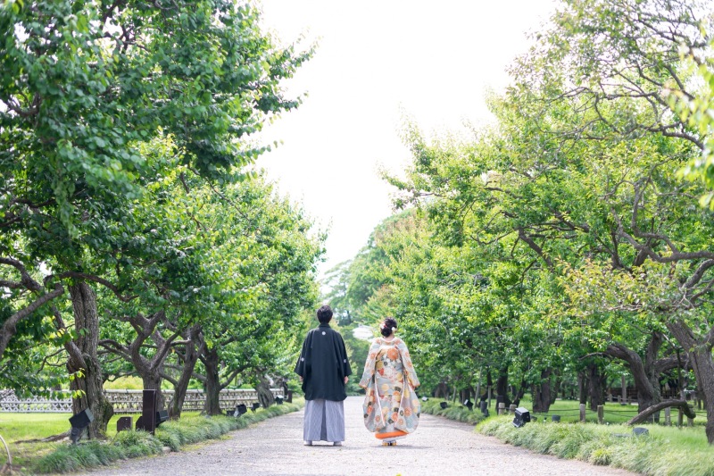アンシャンテ/アルシェ 龍ケ崎店_庭園で撮影できる