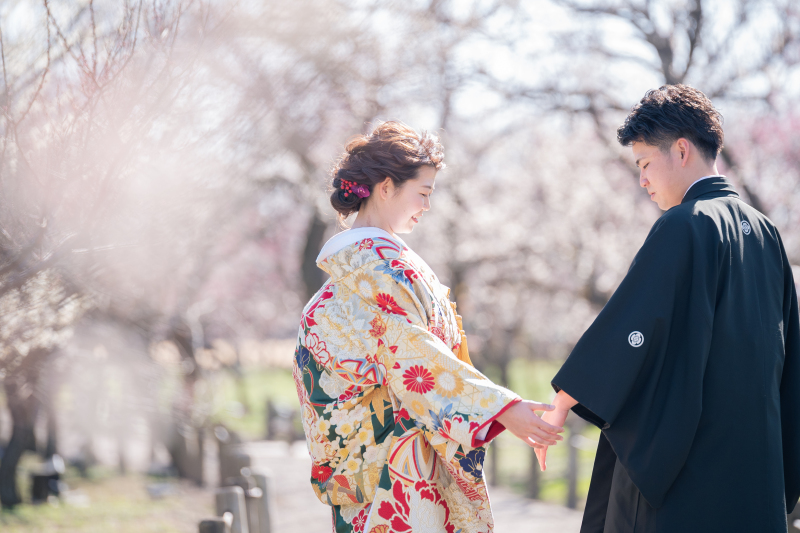 【2月限定の特別先行優待プラン】挙式に間に合う！梅香る春の訪れ、偕楽園ロケーション前撮り☆