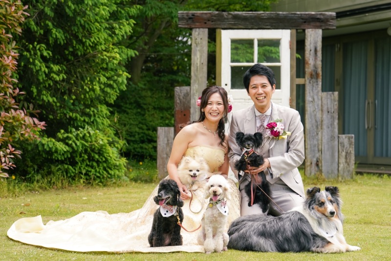 【ペット一緒に撮影プラン】ペットも大事な家族。今しか残せない写真。抱っこもなんでも自由に撮影可能!!