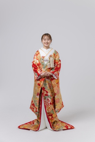 色打掛 清風名月 赤（IU01179）