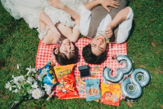 海と公園でピクニック撮影♪