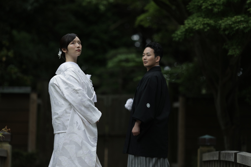 お二人が目線を外している1枚。