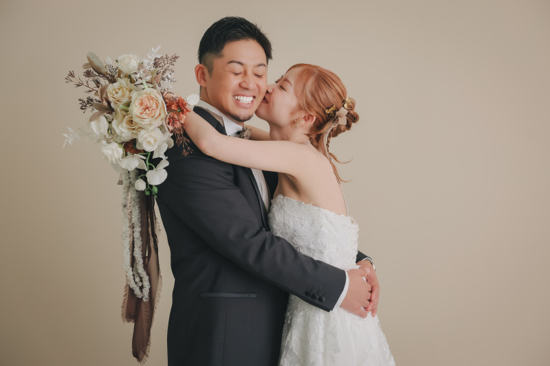 ほっぺにちゅっ